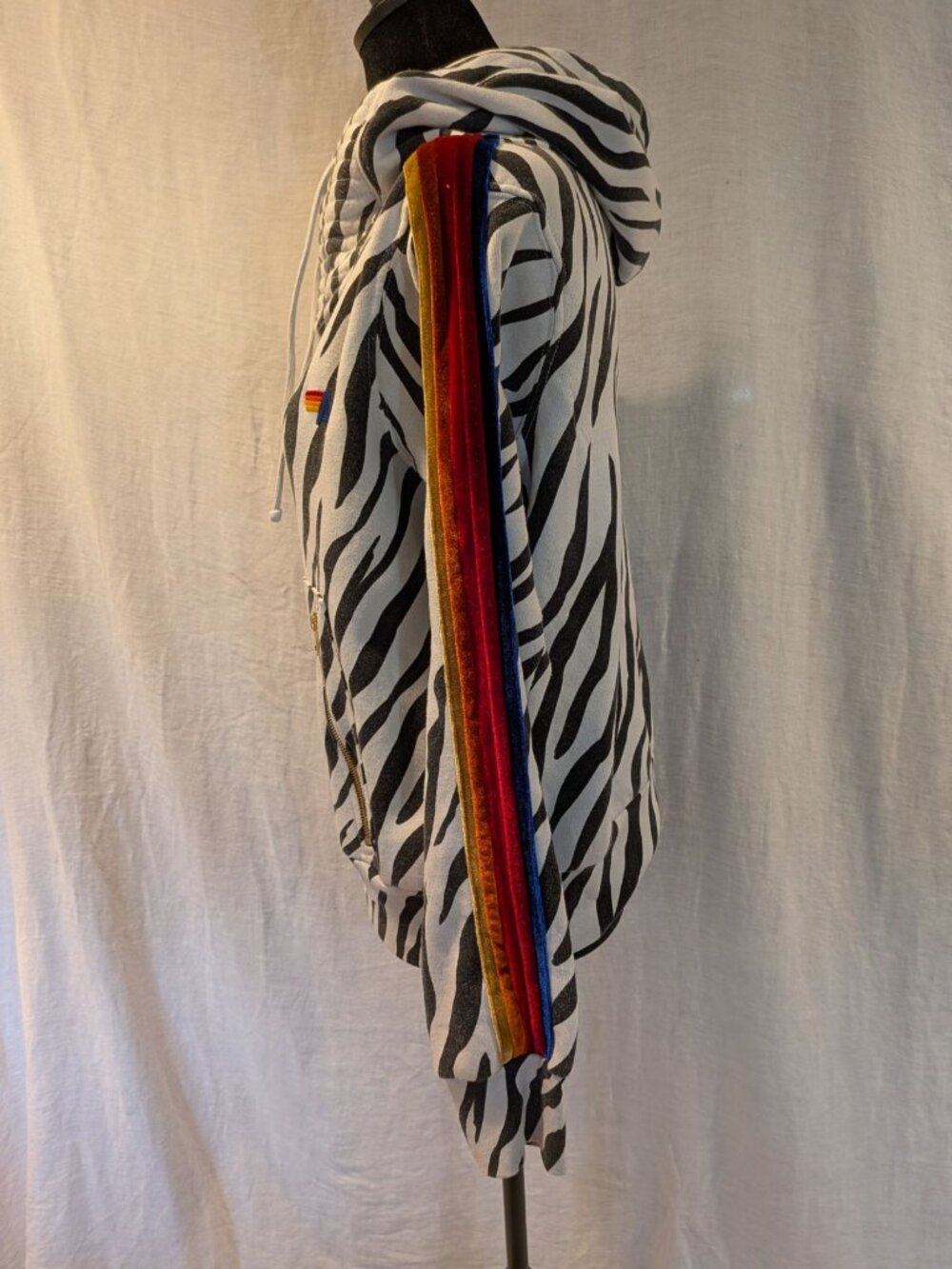 Aviator Nation Ninja Zebra pullover hoodie size XS - Picture 2 of 12